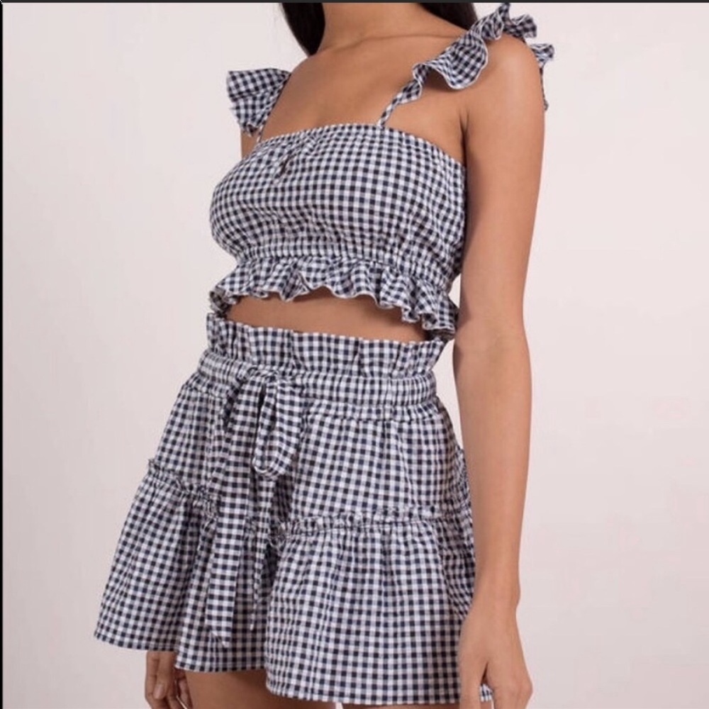 Blue life gingham set
